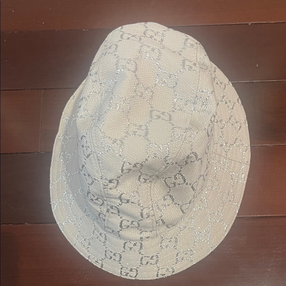 Gucci Light Beige Monogram Hat